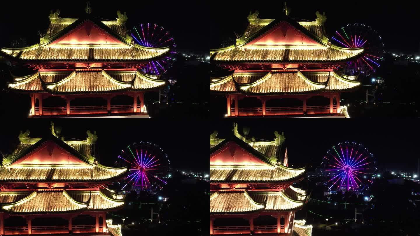 台州玉环公园夜景航拍DJI_0449