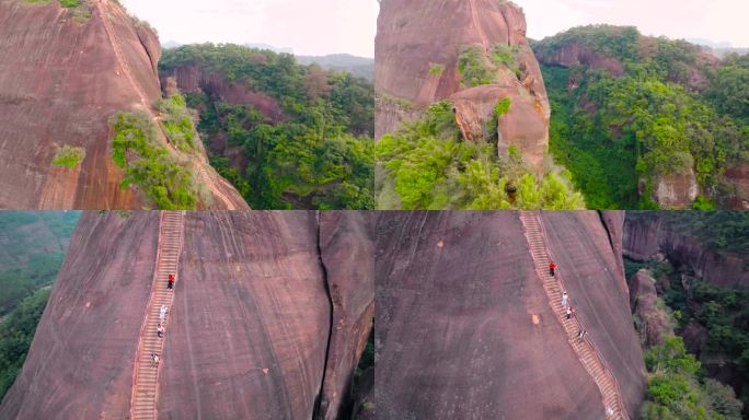 陡峭的丹霞山