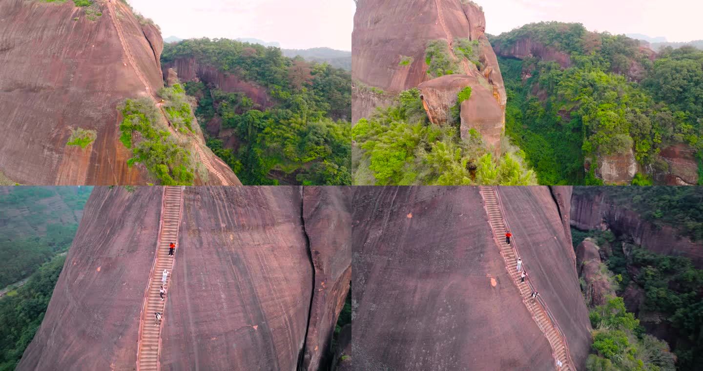 陡峭的丹霞山