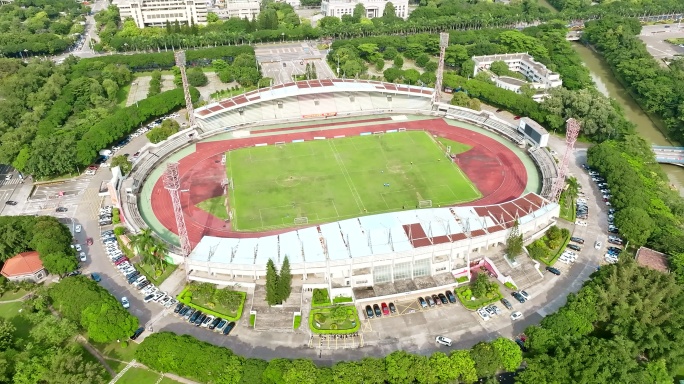 中山市体育场航拍视频