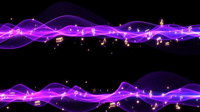 唯美粒子音符背景
