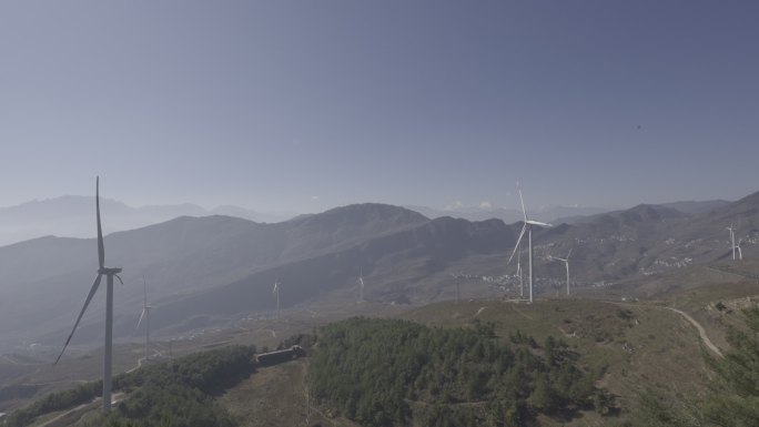 (4K60P超采NLOG）贡嘎山和风电站