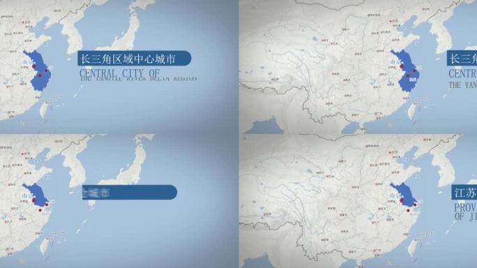 全国长三角江苏南京都市圈地图展示