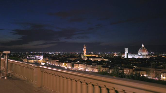 米开朗基罗广场的佛罗伦萨天际线城市景观