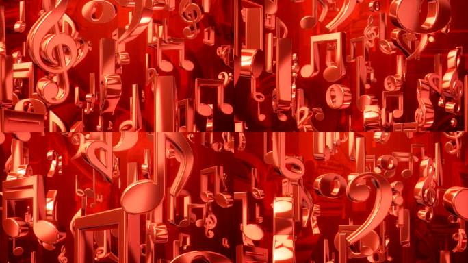 音乐笔记雨红色古典管弦乐、音乐、简单、