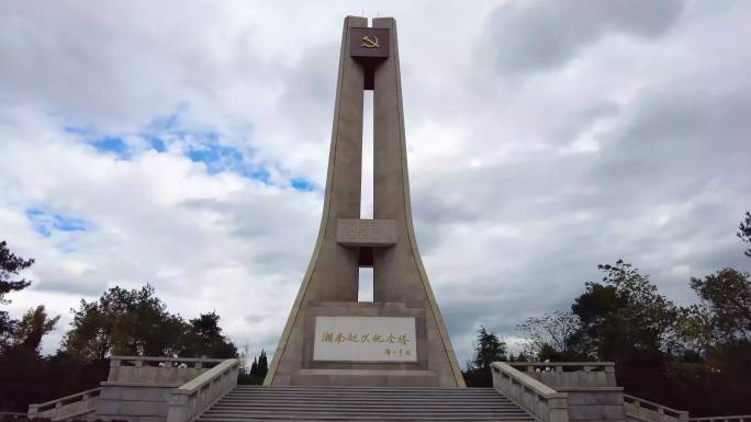 郴州东塔湘南起义纪念碑延时摄影