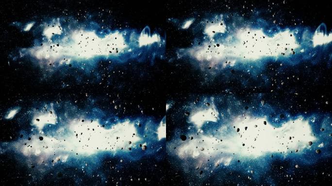 神秘宇宙银河陨石陨落视频素材