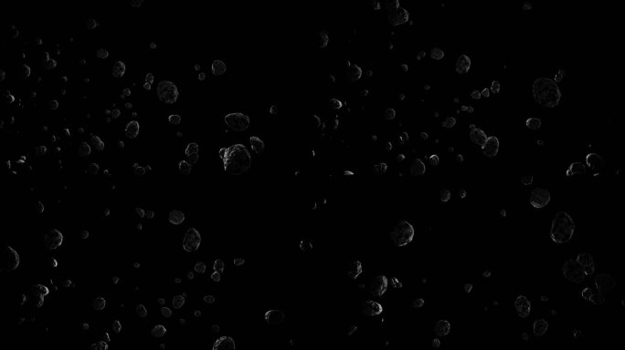 神秘黑暗宇宙陨石陨石坠落视频素材