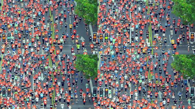 2022上海马拉松赛起跑