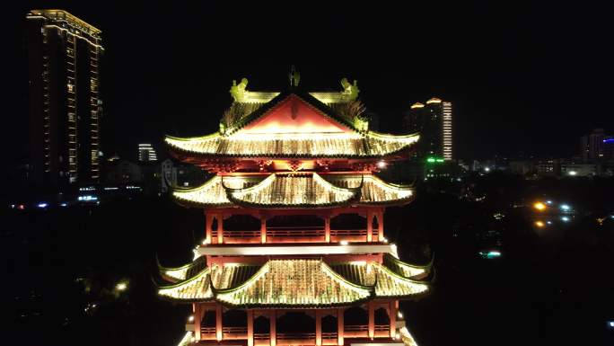 台州玉环公园夜景航拍DJI_0447