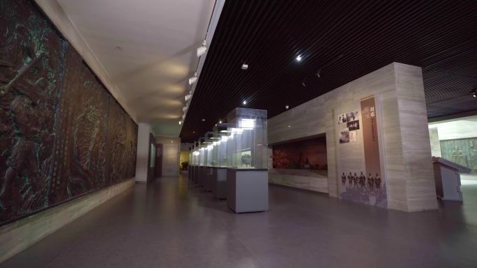 淮滨历史博物馆古代文物历史展柜展览馆雕塑