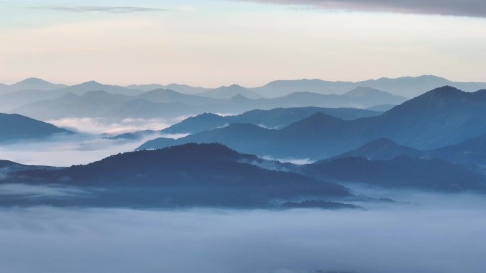 唯美禅意云雾山景