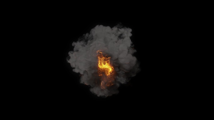 2K火焰爆炸硝烟合成素材（带Alpha）