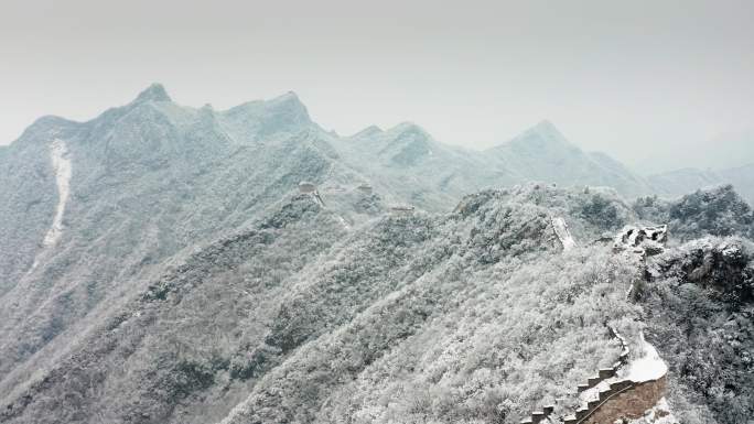 长城实景4k航拍素材