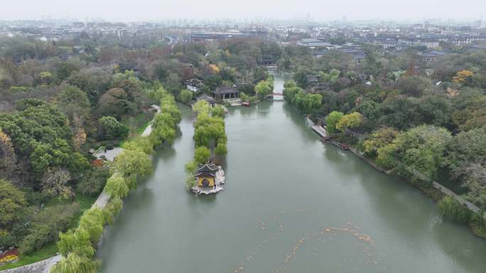 航拍扬州瘦西湖景区（御3哈苏色彩）