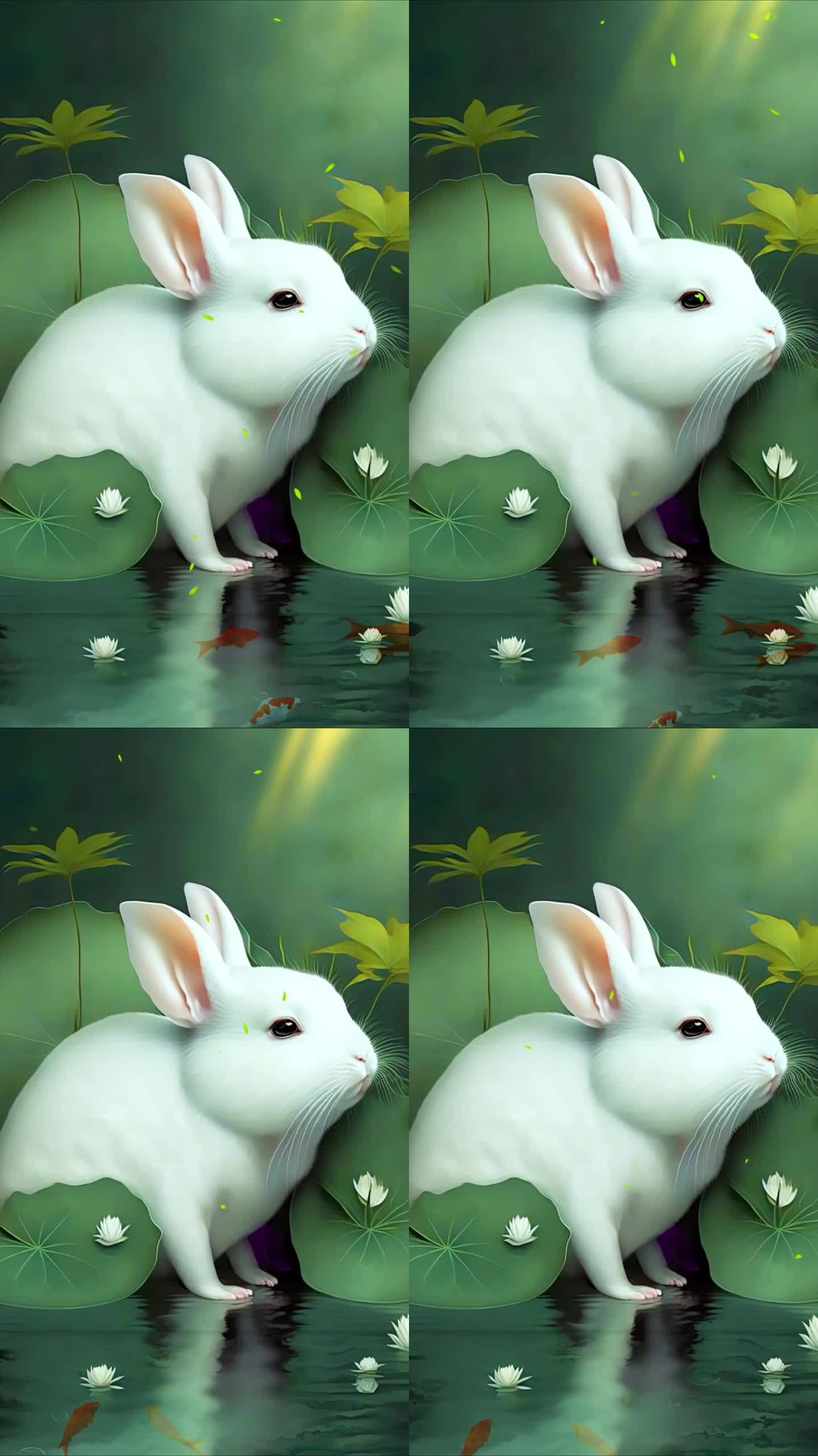 唯美安静兔子