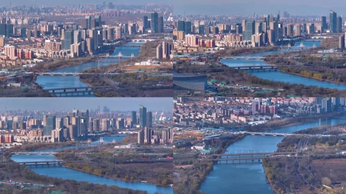 航拍北京通州大运河北京城市副中心-9