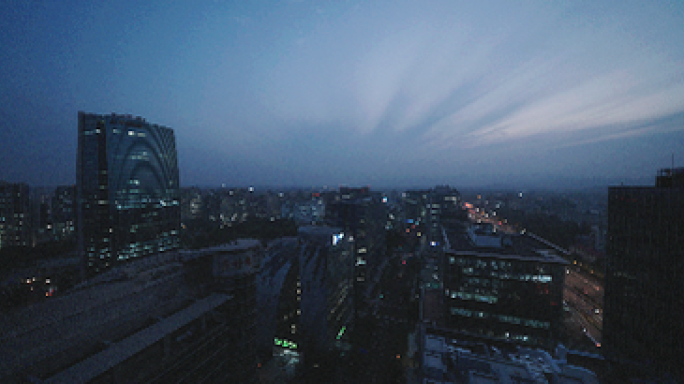 全景唯美北京海淀 中关村电子城夜景