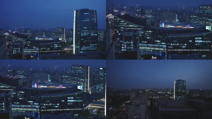 全景唯美北京海淀 中关村电子城夜景