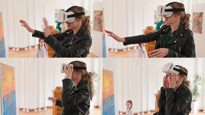 美术馆VR体验虚拟技术头戴装备5g应用科