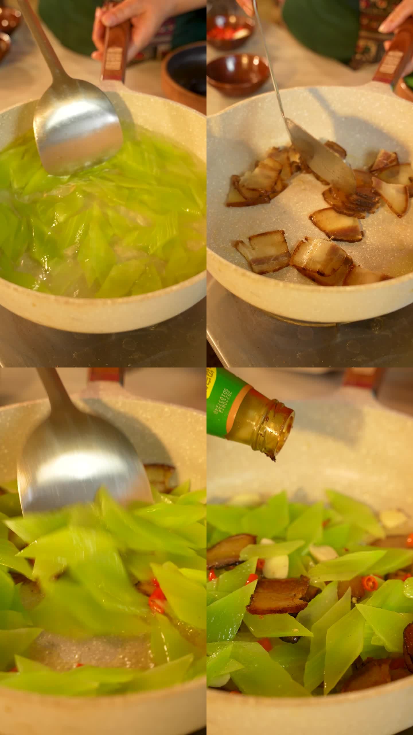 莴笋炒腊肉莴笋切片