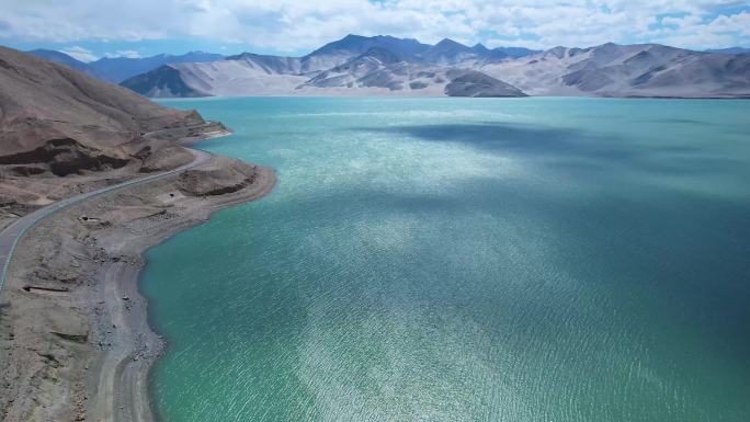 新疆白沙湖航拍