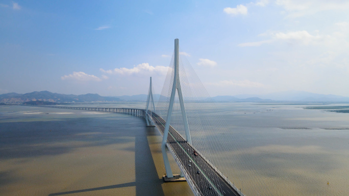 震撼大气的厦漳大桥4K航拍