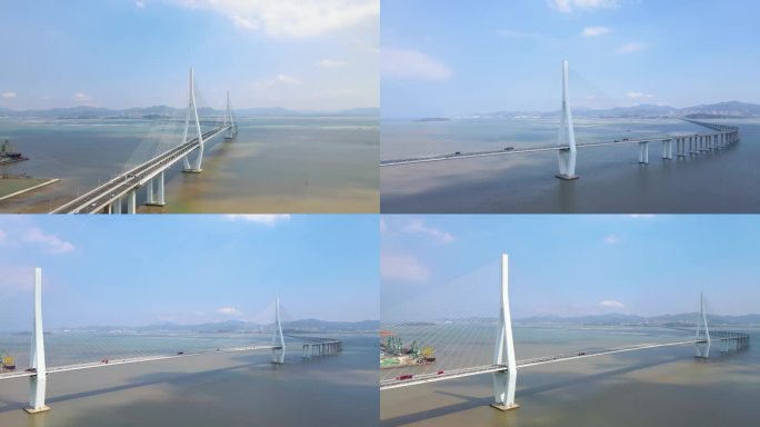 震撼大气的厦漳大桥4K航拍
