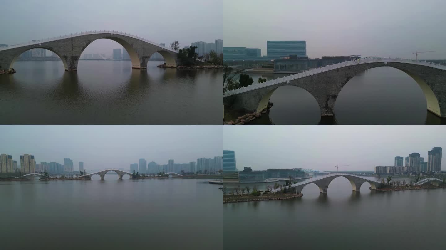 【4K】烟雨中的浙江宁波滨海二路