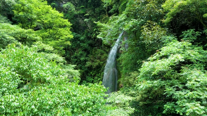 4K航拍壶瓶山山区壶瓶山大峡谷小溪合集