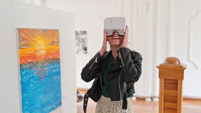 美术馆VR体验虚拟现实游戏眼镜互动体验模