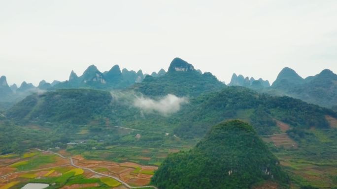 广西航拍 广西 高山 广西空镜 广西山水