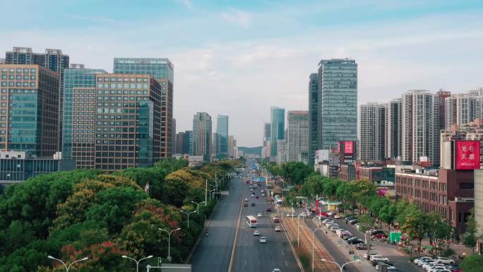 武汉都市建筑大气航拍视频素材