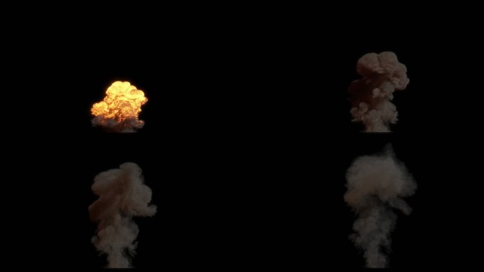 2K爆炸烟雾合成素材（带Alpha）