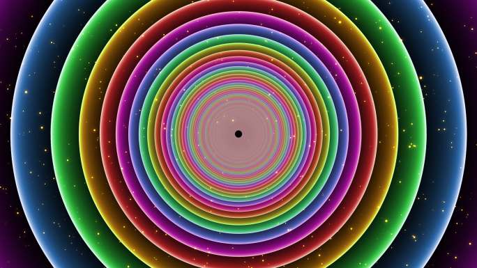 4K彩色圆形穿梭粒子空间21-1