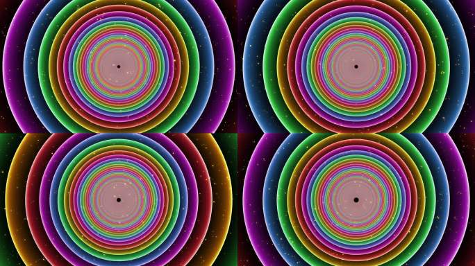 4K彩色圆形穿梭粒子空间21-1