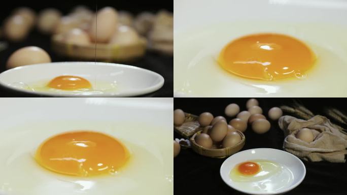 【4K】鸡蛋掉落-慢镜头
