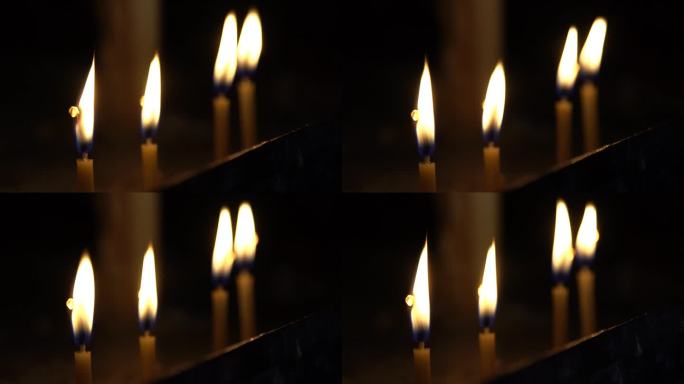 教堂里的蜡烛教堂蜡烛