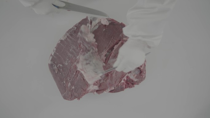 牛肉各个部位切割过程