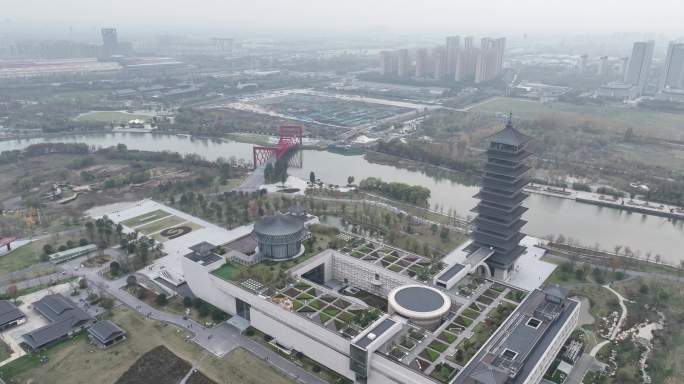 航拍扬州中国大运河博物馆（御3哈苏色彩）