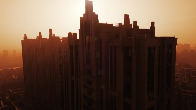 城市建筑剪影光影67