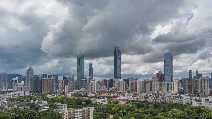 中国深圳罗湖建筑白昼风景