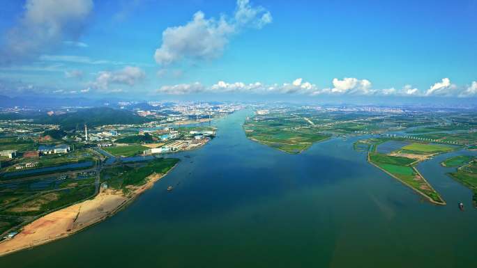 中山市马鞍岛全貌马鞍岛全景