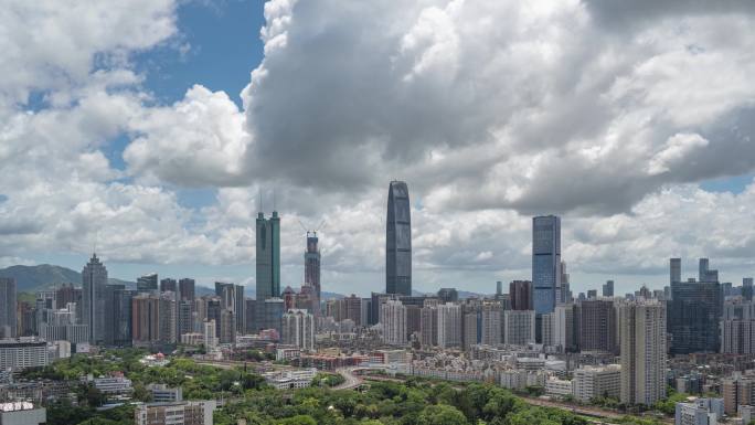 中国深圳罗湖建筑白昼风景