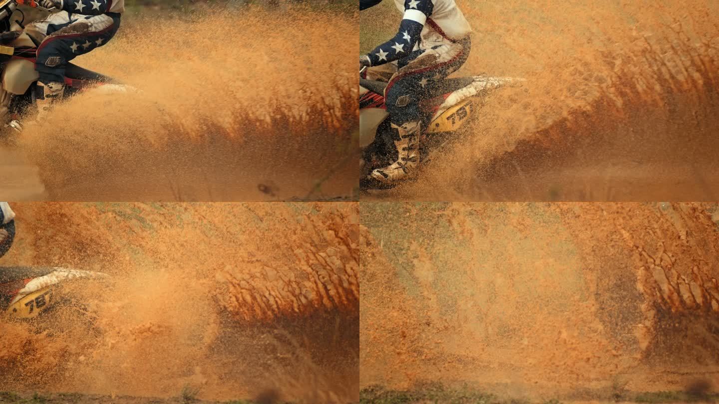 超慢Mo:MX骑手穿越泥泞