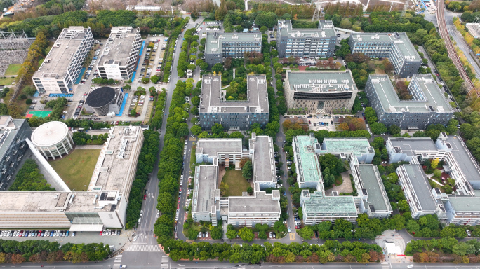 张江高科技园区 科学之门航拍素材