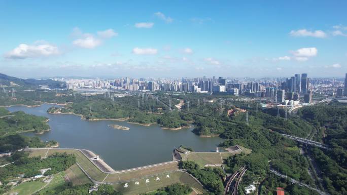 深圳长岭陂水库  深圳长岭皮水库