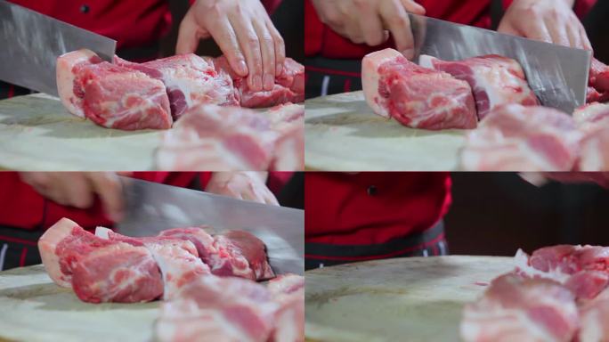 切割猪肉，肉制品，鲜肉