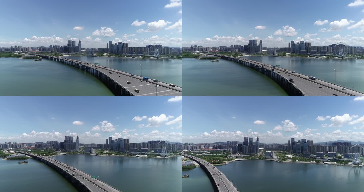 深圳宝安中心区中轴线航拍-3