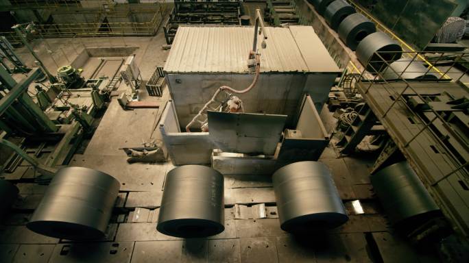 钢铁厂轧钢钢卷炼钢厂房工业